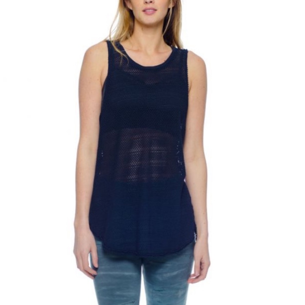 Electric & Rose Canal Mesh Tank in Indigo S